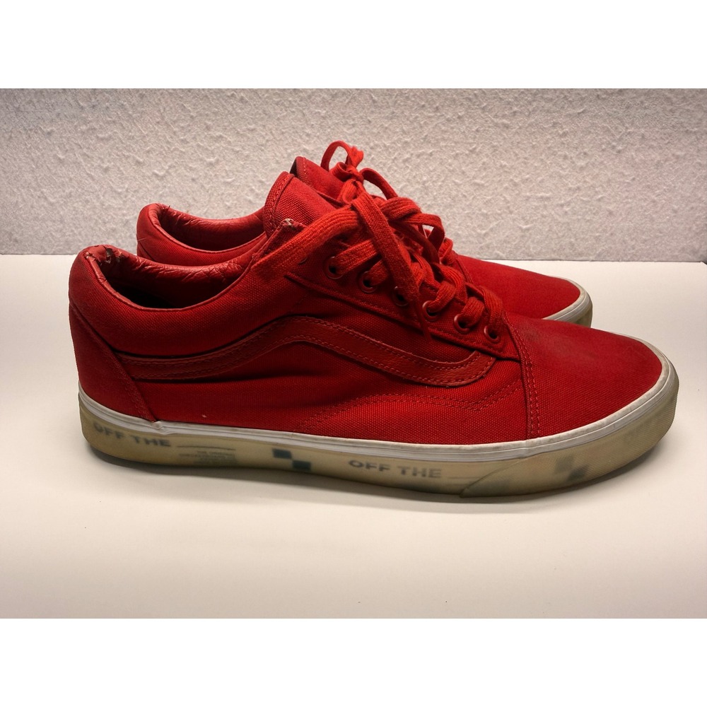 Vans Old Skool OTW Foxing Translucent Racing Red Men's Size 13 VN0A5AO92HW